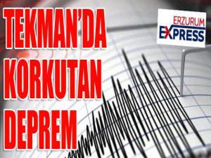 Erzurumda korkutan deprem