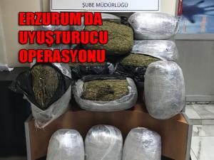 Erzurumda uyuşturucu operasyonu 