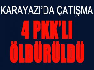 Erzurum'un Karayazı ilçesinde sıcak çatışma... 4 terörist öldürüldü...