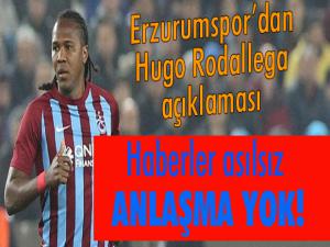 Erzurumspor'dan Hugo Rodallega açıklaması... Anlaşma yok!