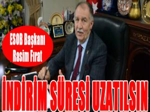 Fırat: İndirim süresi uzatılsın