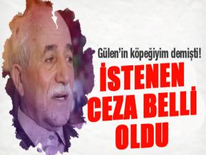 'Gülen'in köpeğiyim' dediği öne sürülen profesöre 22,5 yıla kadar hapis istemi