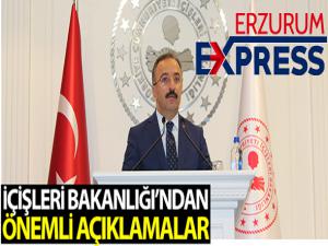 İçişleri Bakanlığı'ndan önemli açıklamalar