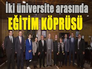 İki üniversite arasında eğitim köprüsü