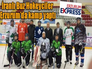 İranlı Buz Hokeyciler Erzurumda kamp yaptı