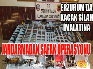 Kaçak silah imalatına jandarmadan şafak operasyonu