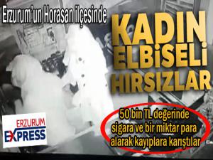 Kadın elbiseli hırsızlar market soydu