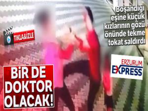 Kardiyolog boşandığı eşini, kızının yanında darp etti