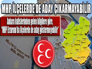 MHP İLÇELERDE DE ADAY ÇIKARMAYABİLİR