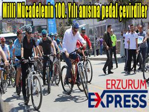  Milli Mücadelenin 100. Yılı anısına pedal çevirdiler 