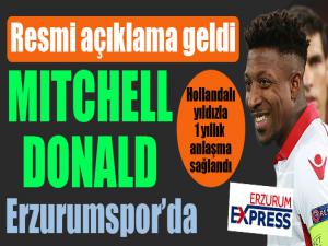 Mitchell Donald Erzurumspor'da...