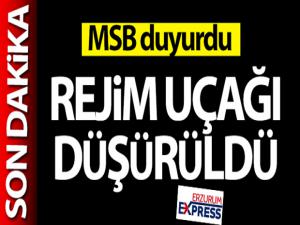 MSB duyurdu: 'Rejime ait bir L-39 savaş uçağı düşürüldü'