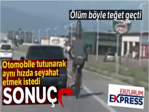 Ölüm böyle teğet geçti, o anlar kamerada