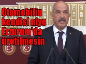 Otomobilin kendisi niye Erzurum'da üretilmesin