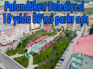 Palandöken Belediyesi 10 yılda 85nci parkı açtı 