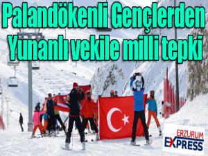  Palandökenli Gençlerden Küstah Yunana milli tepki