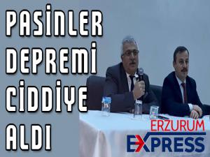 Pasinler Depremi ciddiye aldı