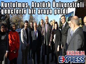 Prof. Dr. Numan Kurtulmuş, Atatürk Üniversiteli gençlerle bir araya geldi