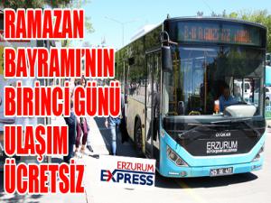 Ramazan Bayramının birinci günü ulaşım ücretsiz