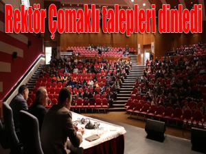 Rektör Çomaklı, Araştırma Görevlileriyle bir araya geldi 