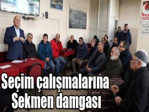 Seçim çalışmalarına Sekmen damgası