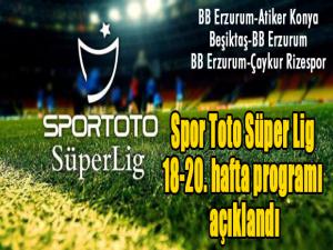 Spor Toto Süper Lig 18-20. hafta programı açıklandı