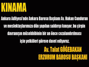 Talat Göğebakan kınama