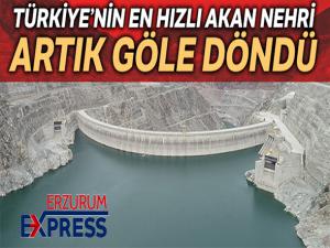 Türkiye'nin en hızlı akan nehriydi şimdi ise göle döndü