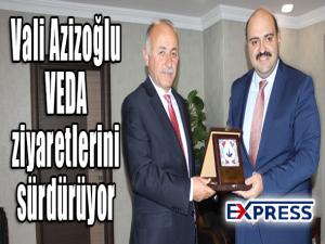  Vali Azizoğlu veda ziyaretlerini sürdürüyor 