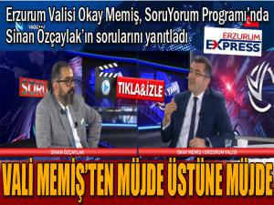 Vali Memiş'ten müjde üstüne müjde...