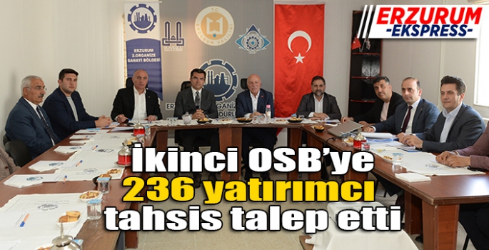  İkinci OSB’ye 236 yatırımcı tahsis talep etti