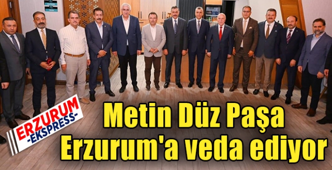 İl Jandarma Komutanı Tuğgeneral Metin Düz Erzurum'a veda ediyor.