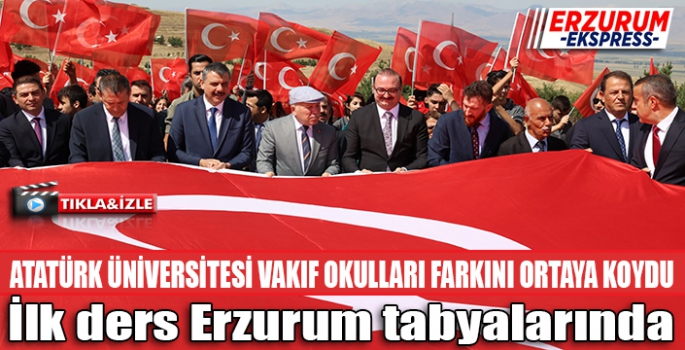  İlk ders Erzurum tabyalarında