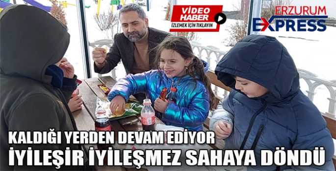 İYİLEŞİR İYİLEŞMEZ SAHAYA DÖNDÜ