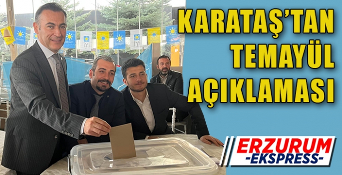 KARATAŞ’TAN TEMAYÜL TEŞEKKÜRÜ