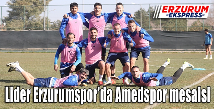 Lider Erzurumspor’da Amedspor mesaisi