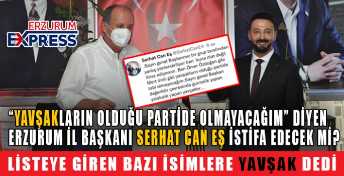 LİSTEYE GİREN BAZI İSİMLERE YAVŞAK DEDİ. 