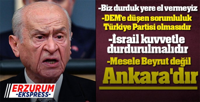 MHP lideri Bahçeli'den önemli açıklamalar