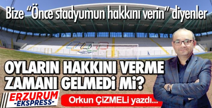 Oyların hakkını verme zamanı gelmedi mi?