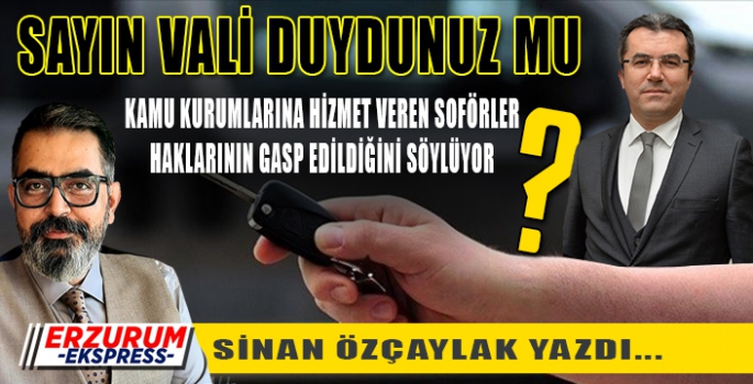 SAYIN VALİ DUYDUNUZ MU?