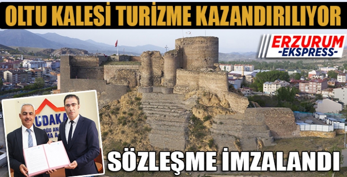 Tarihi Oltu Kalesi turizme kazandırılıyor