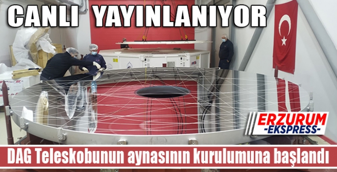 Teleskop aynasının kurulumuna başlandı