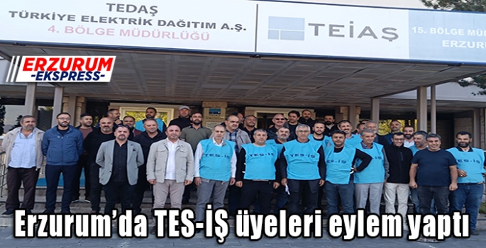 TESİŞ üyeleri eylem yaptı