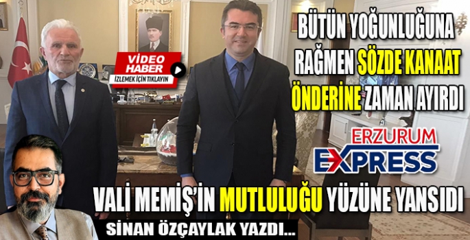 VALİ BEYİN MUTLULUĞU YÜZÜNE YANSIDI