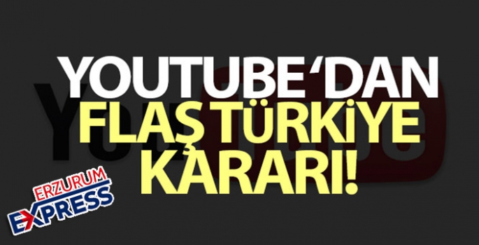 YouTube'dan flaş karar.