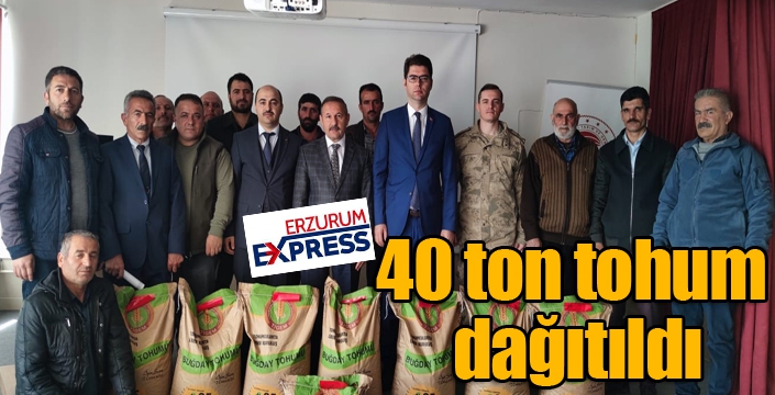 40 ton tohum dağıtıldı