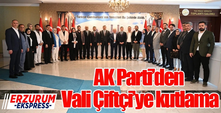 AK Parti’den Vali Çiftçi’ye kutlama