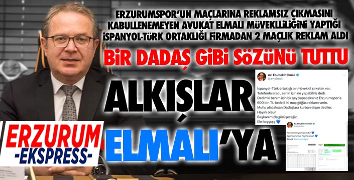 Alkışlar Avukat Elmalı'ya... 24 saatte sözünü tuttu...