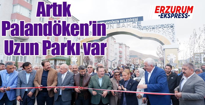 Artık Palandöken’in Uzun Parkı var