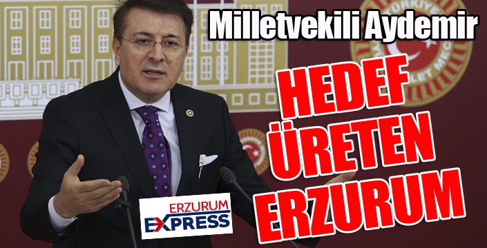 Aydemir: ‘Hedef, Üreten Erzurum’